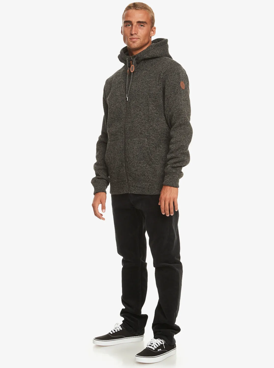 Keller Zip Hoodie - Dark Grey Heather sold by Quiksilver product image thumbnail 4