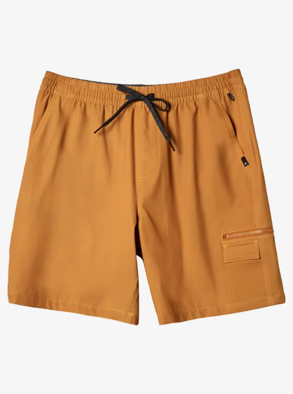 Taxer Cargo Amphibian 19" Hybrid Shorts - Bone Brown made by Quiksilver