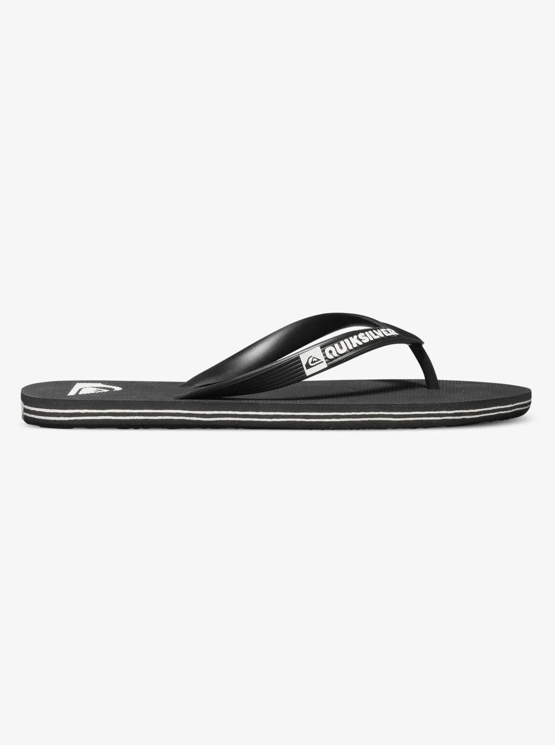 Molokai Flip-Flops - Black/Black/White sold by Quiksilver product image thumbnail 2