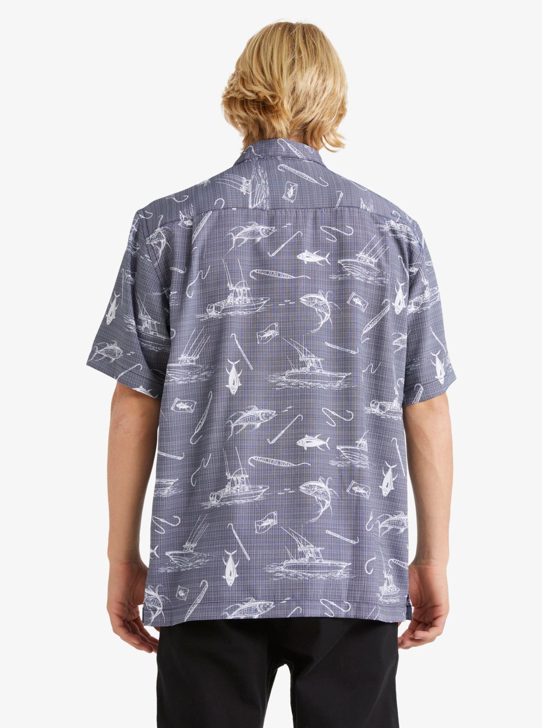 Waterman Line Spinner Short Sleeve Shirt - Medieval Blue Line Spinner sold by Quiksilver product image thumbnail 5
