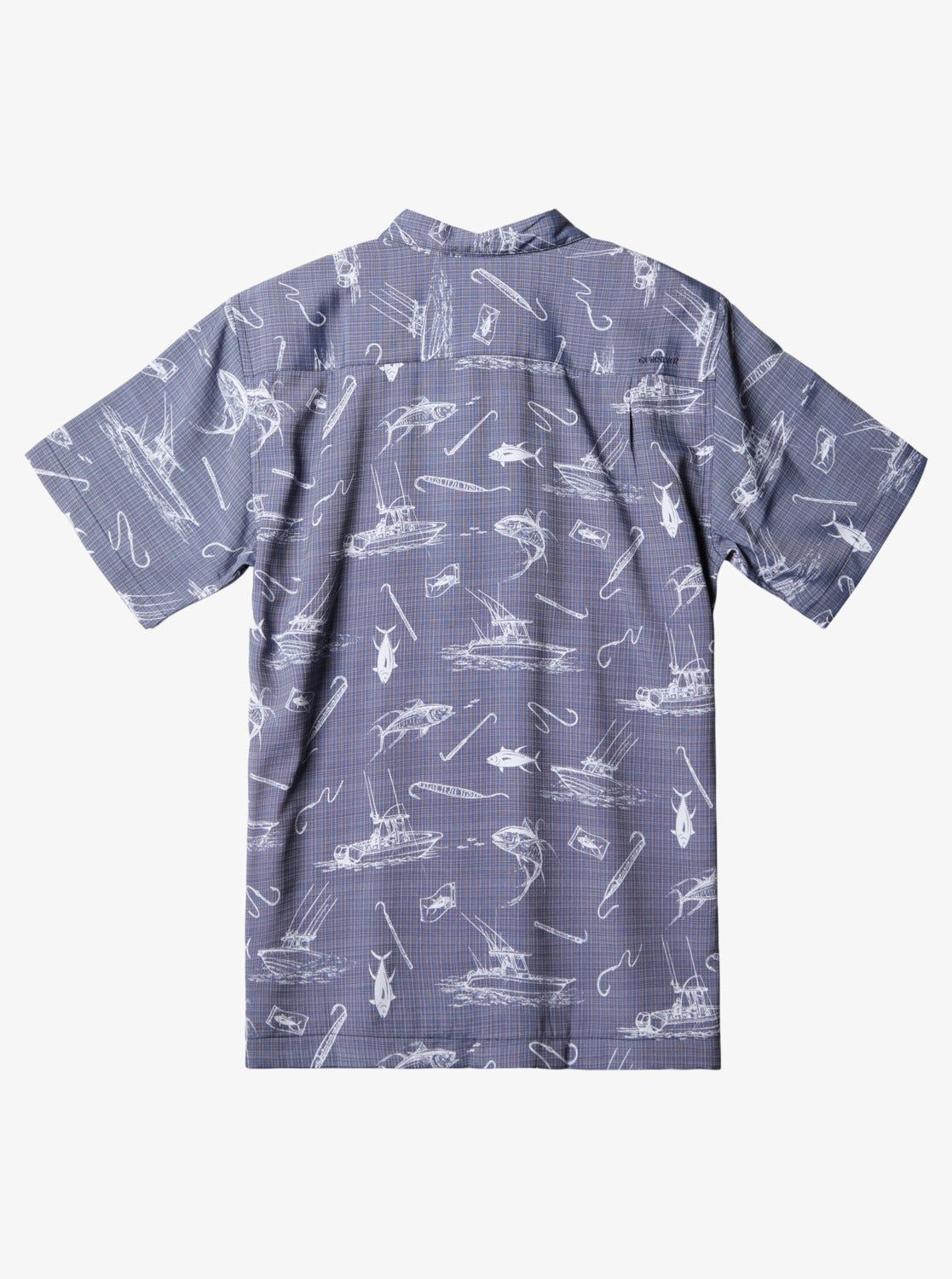 Waterman Line Spinner Short Sleeve Shirt - Medieval Blue Line Spinner sold by Quiksilver product image thumbnail 2