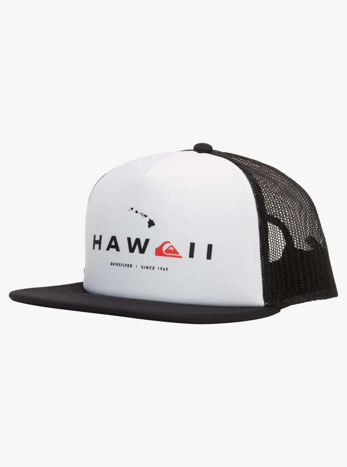 Hawaii State Of Mind Trucker Snapback Hat - Black sold by Quiksilver