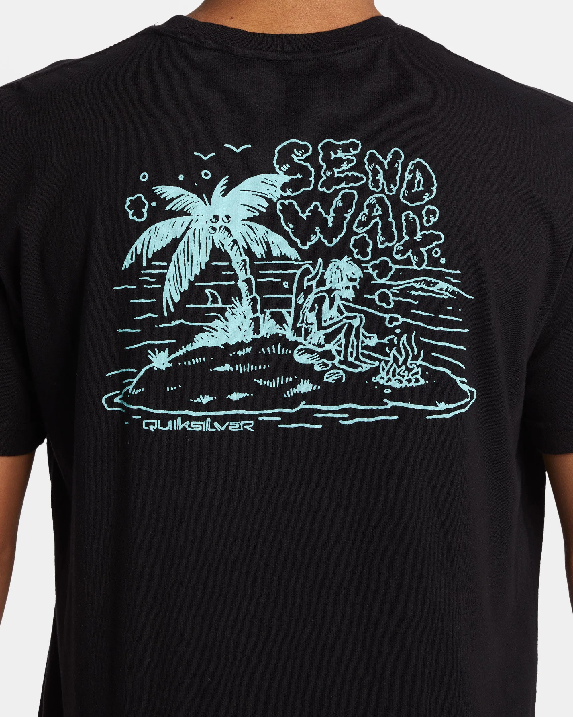 Send Wax Mtz T-Shirt - Black sold by Quiksilver product image thumbnail 5