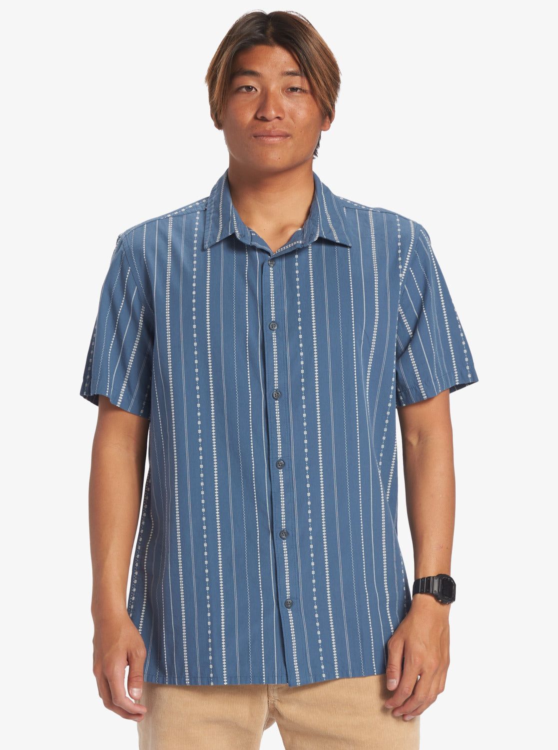 Heat Wave Short Sleeve Woven Shirt - Snow White Heat Waves sold by Quiksilver product image thumbnail 3