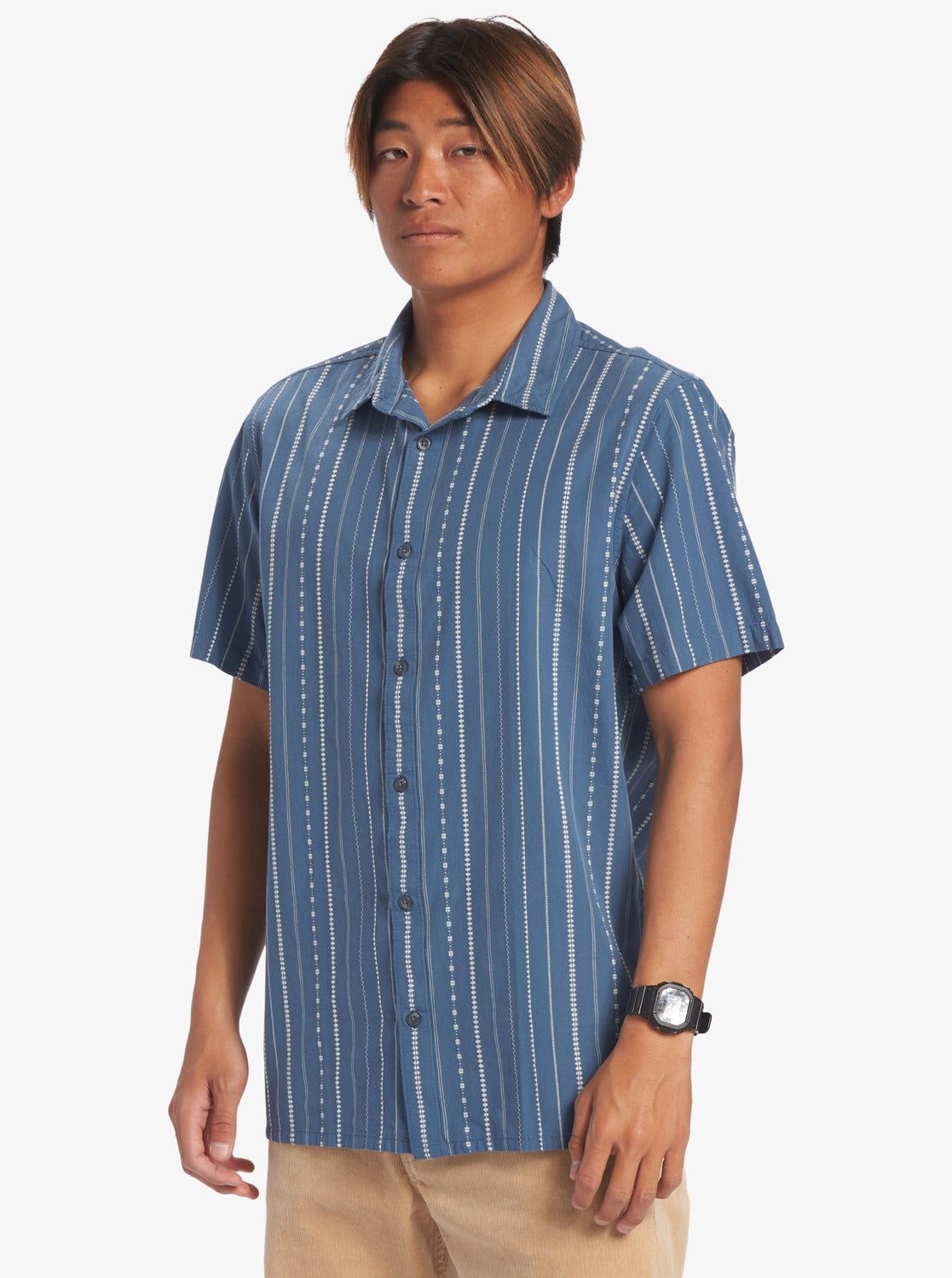 Heat Wave Short Sleeve Woven Shirt - Snow White Heat Waves sold by Quiksilver product image thumbnail 4
