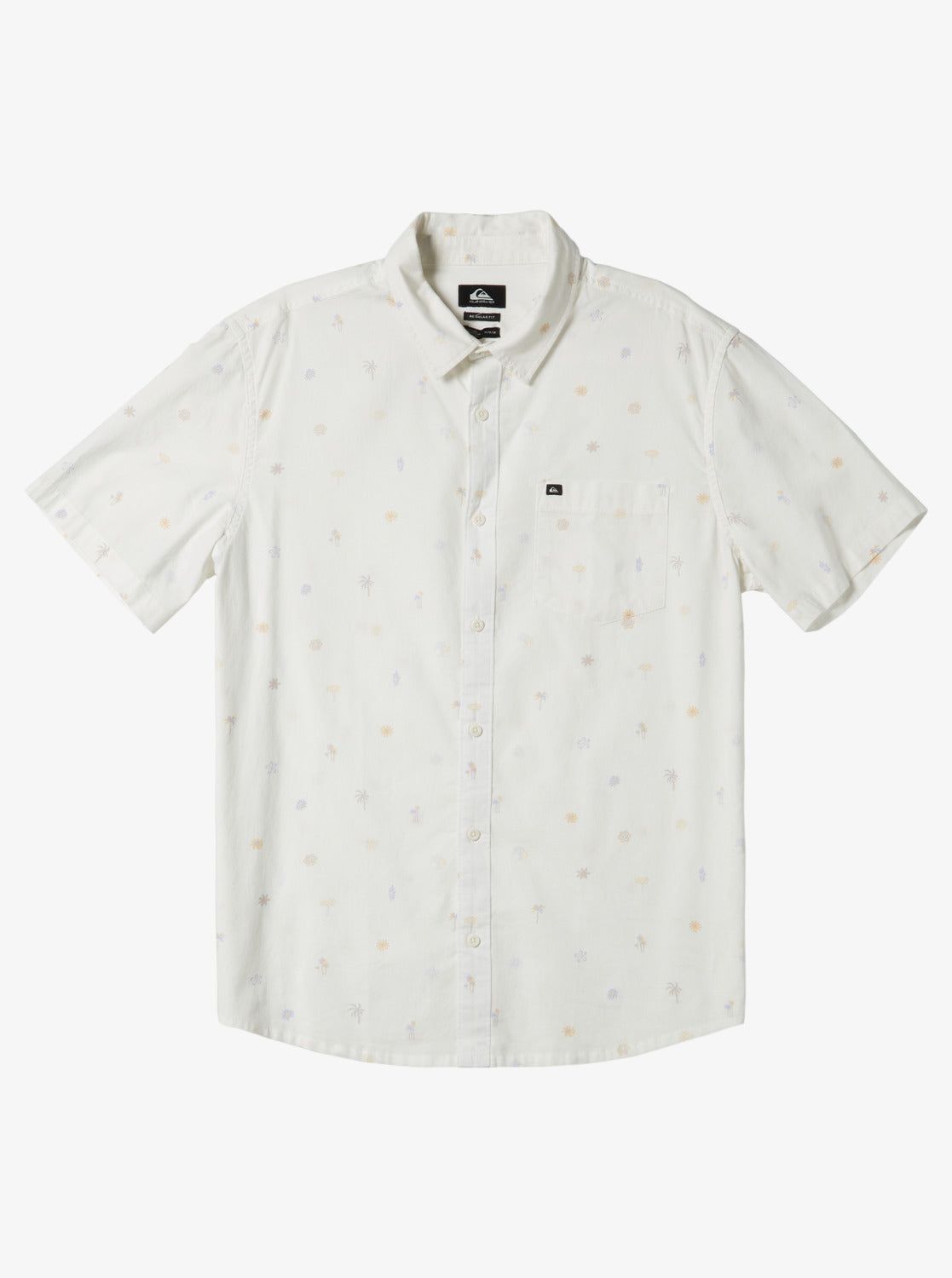 Heat Wave Short Sleeve Woven Shirt - Snow White Heat Waves sold by Quiksilver