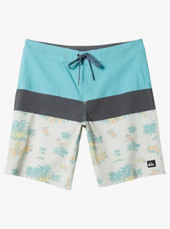 Surfsilk Panel 20" Boardshorts - Snow White Palm Spritz sold by Quiksilver