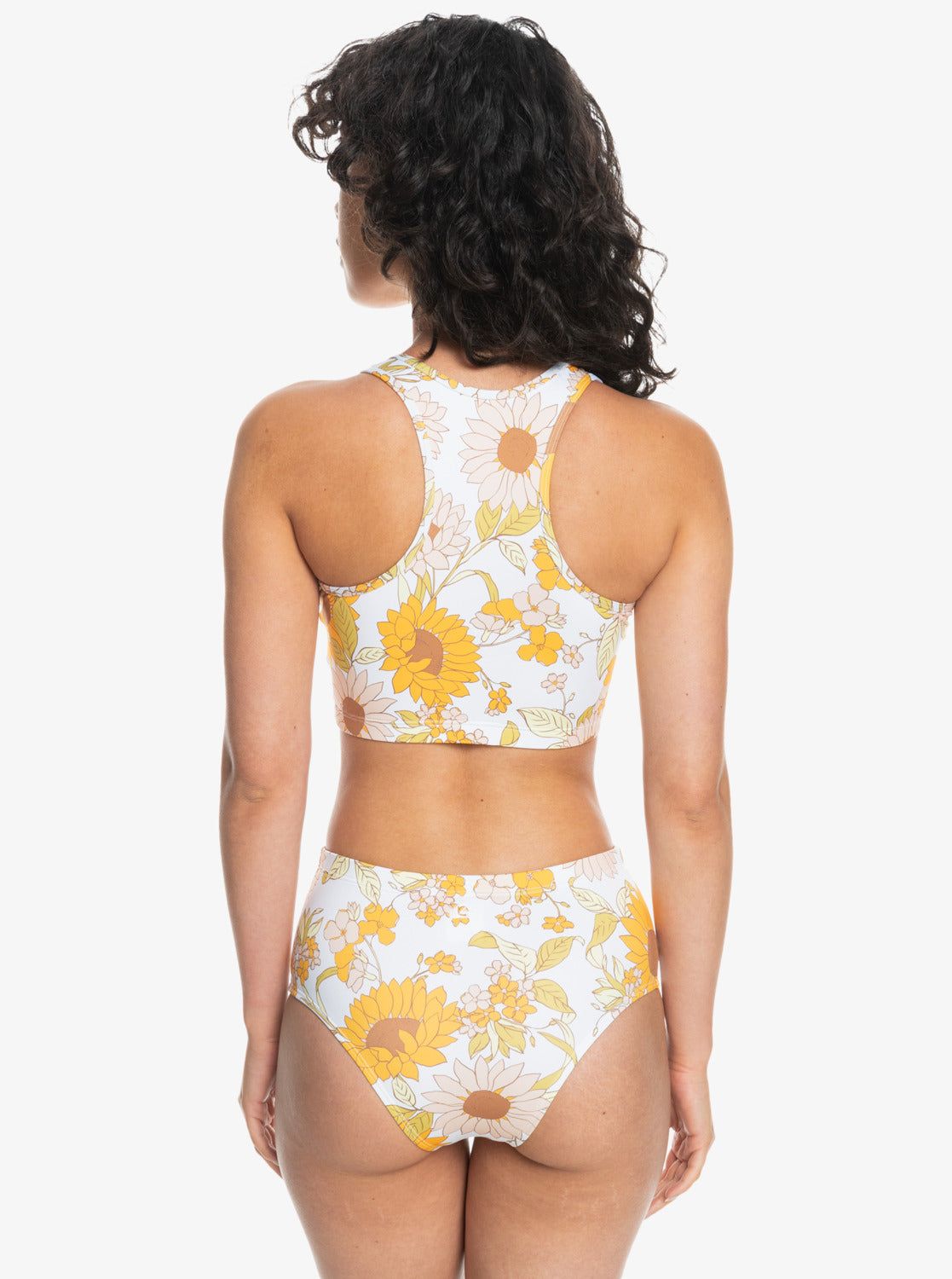 Quiksilver Womens High Waist Bikini Bottoms - White Sunflower sold by Quiksilver product image thumbnail 3