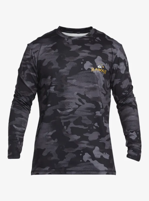 Hi Royalty Surf Long Sleeve UPF 50 Surf T-Shirt - Hi Camo Black sold by Quiksilver