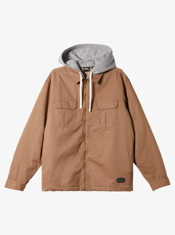 New Aitor Hooded Jacket - Fossil sold by Quiksilver