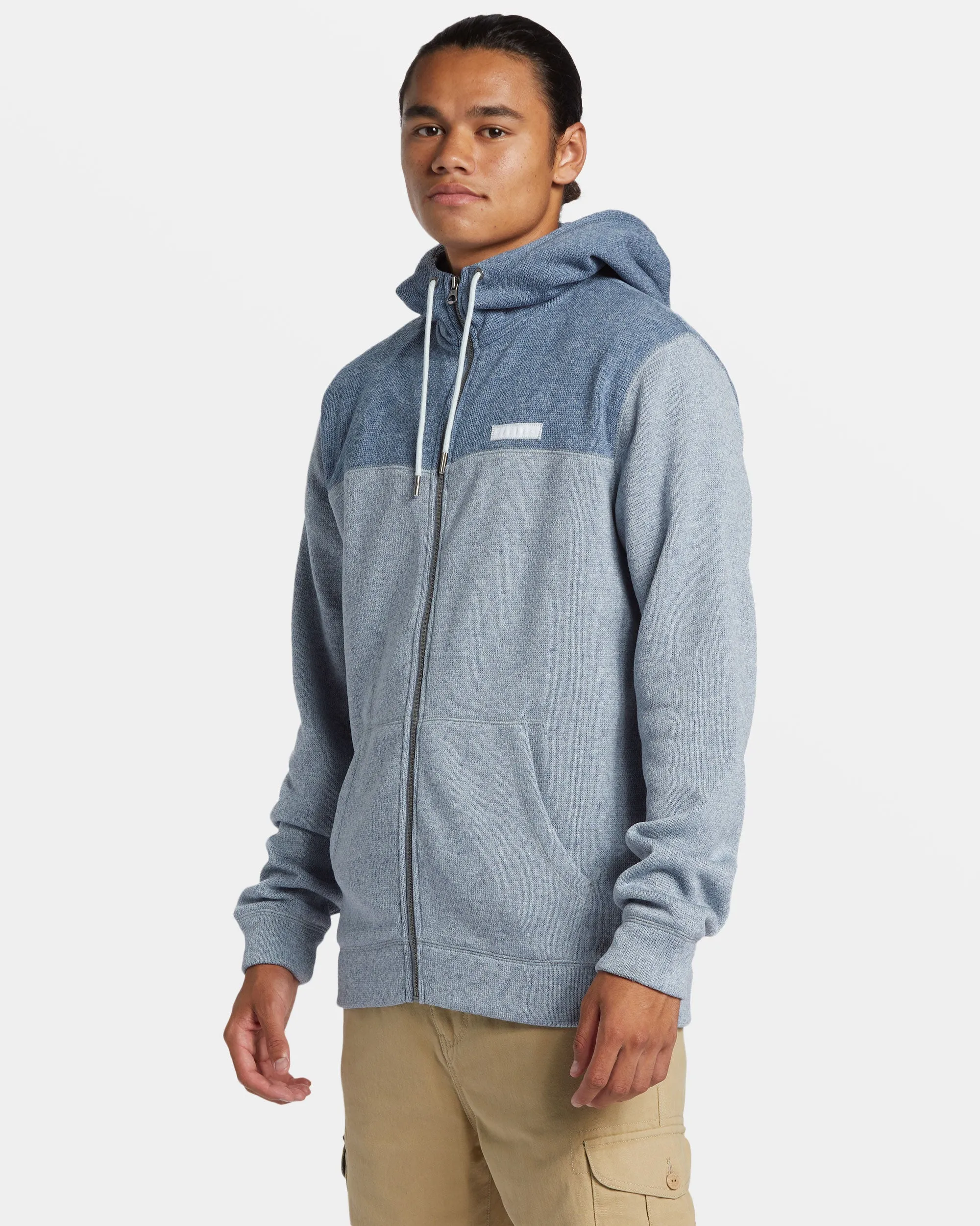 Keller Block Zip-Up Hoodie - Ice Flow Heather sold by Quiksilver product image thumbnail 4