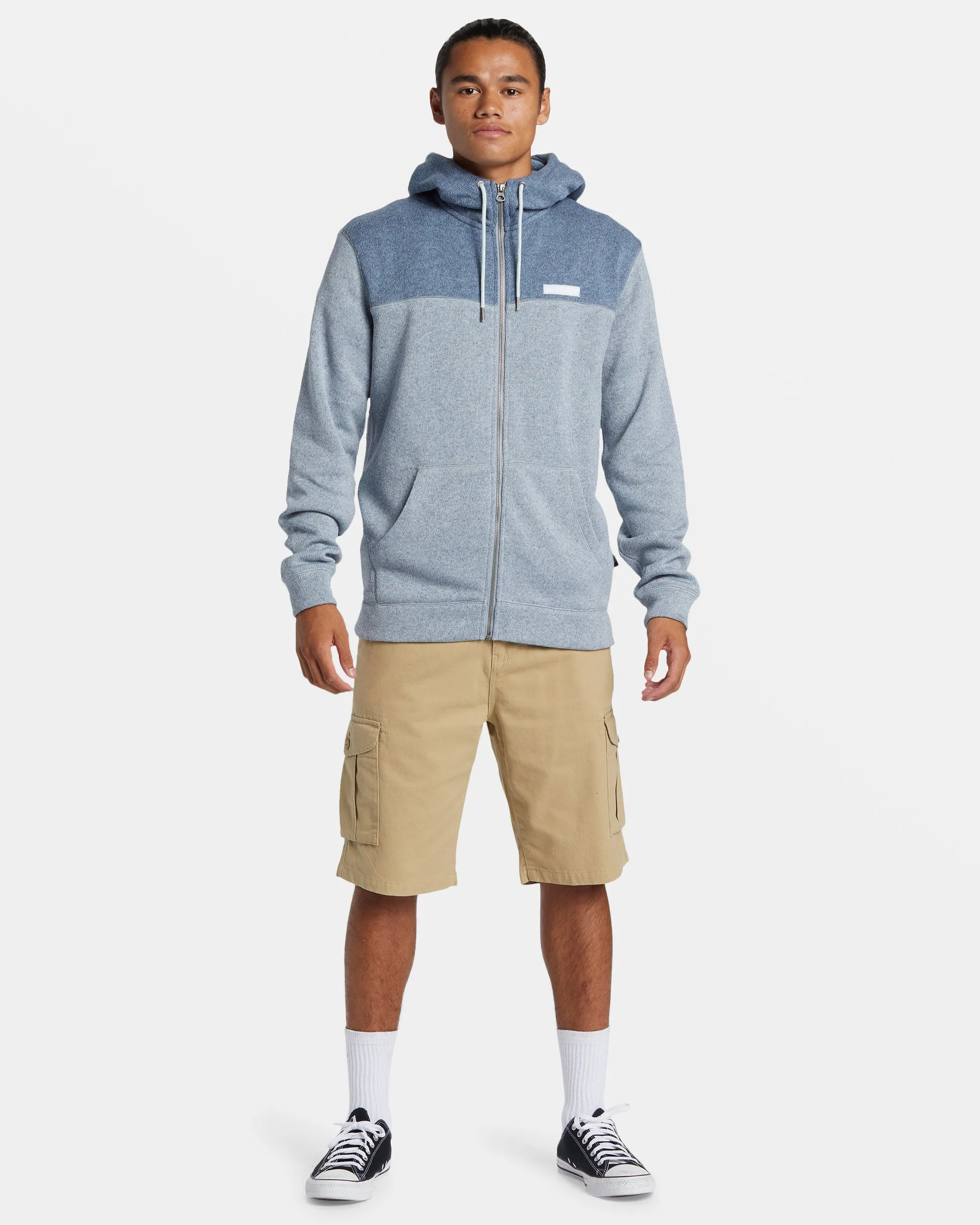 Keller Block Zip-Up Hoodie - Ice Flow Heather sold by Quiksilver product image thumbnail 3