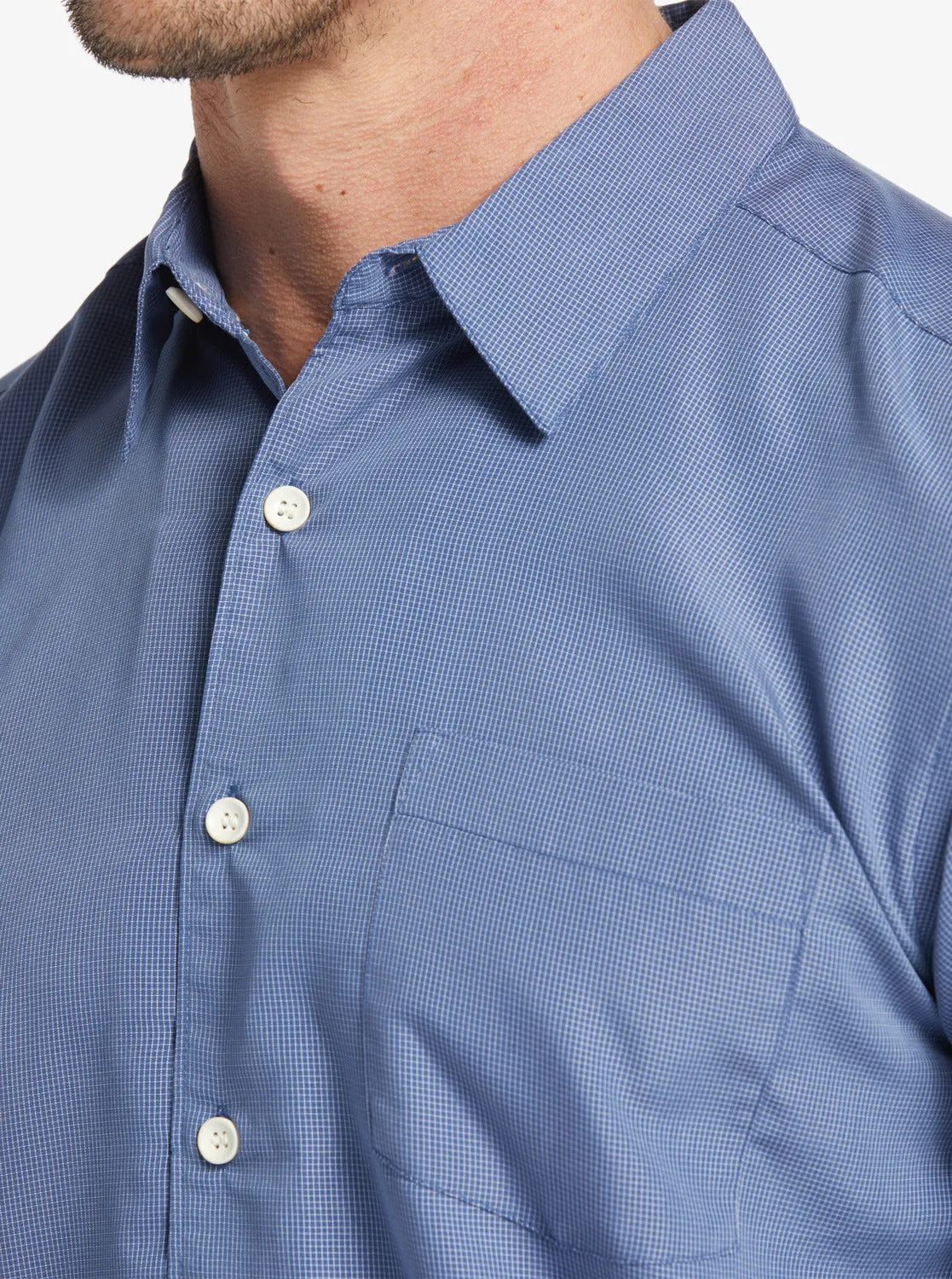 Waterman Kings Cliff Short Sleeve Shirt - Ensign Blue Kings Cliff sold by Quiksilver product image thumbnail 5