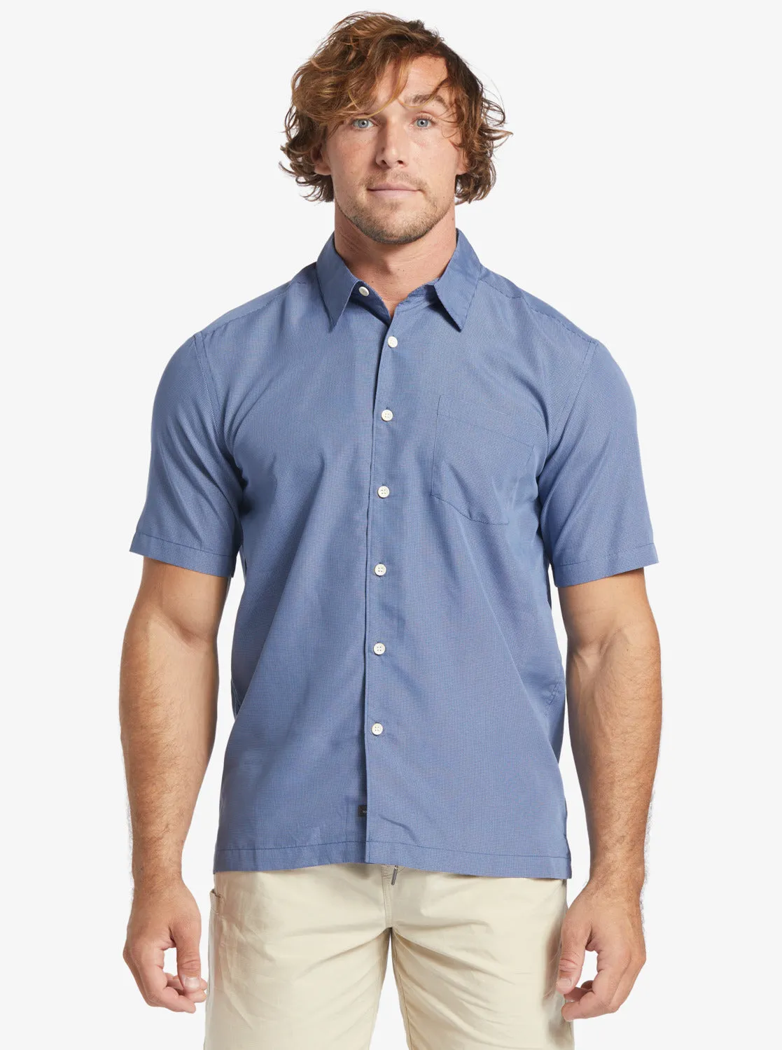 Waterman Kings Cliff Short Sleeve Shirt - Ensign Blue Kings Cliff sold by Quiksilver product image thumbnail 3