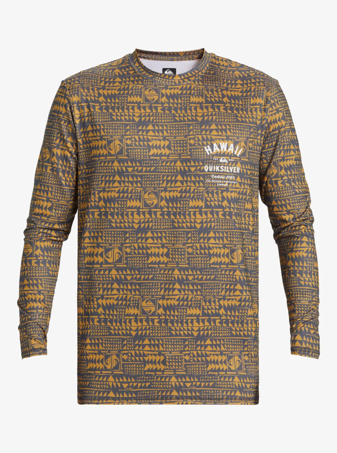 Hawaii Multiply Long Sleeve Surf Tee - Iron Gate sold by Quiksilver