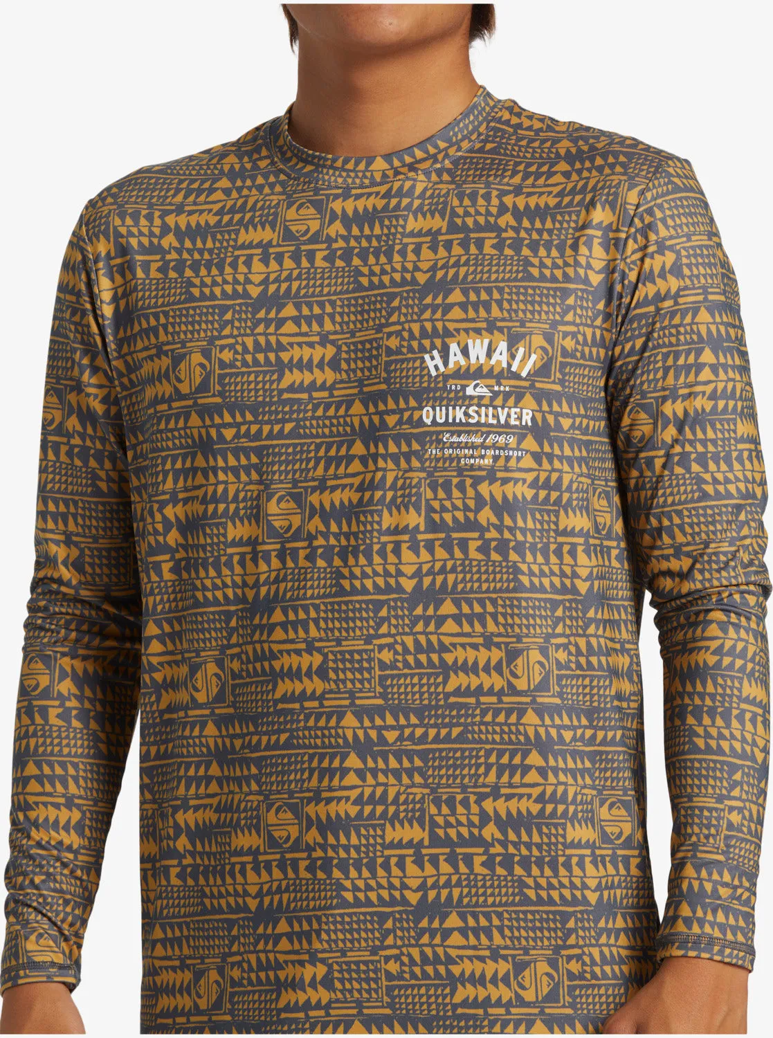 Hawaii Multiply Long Sleeve Surf Tee - Iron Gate sold by Quiksilver product image thumbnail 5