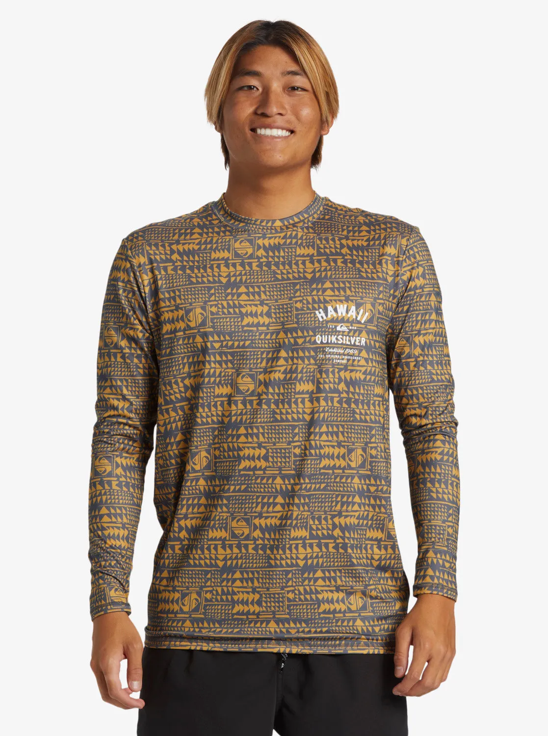Hawaii Multiply Long Sleeve Surf Tee - Iron Gate sold by Quiksilver product image thumbnail 3