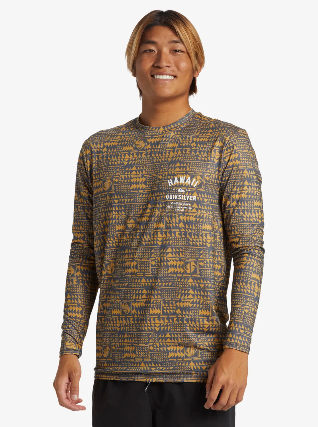 Hawaii Multiply Long Sleeve Surf Tee - Iron Gate sold by Quiksilver product image thumbnail 4