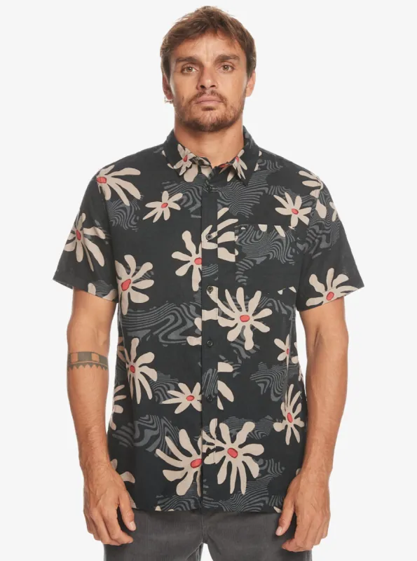 Trippy Floral Short Sleeve Shirt - Black Trippy Floral sold by Quiksilver
