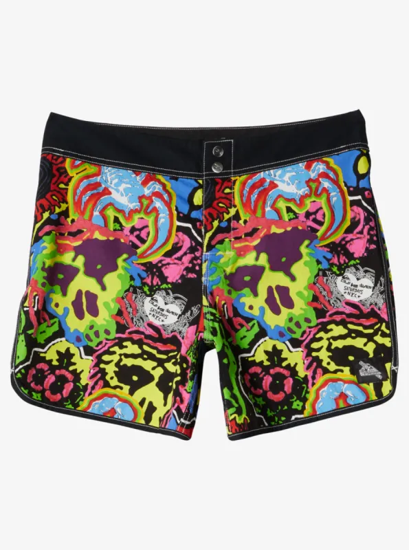 Snyc Original Scallop 16" Boardshorts - Black sold by Quiksilver