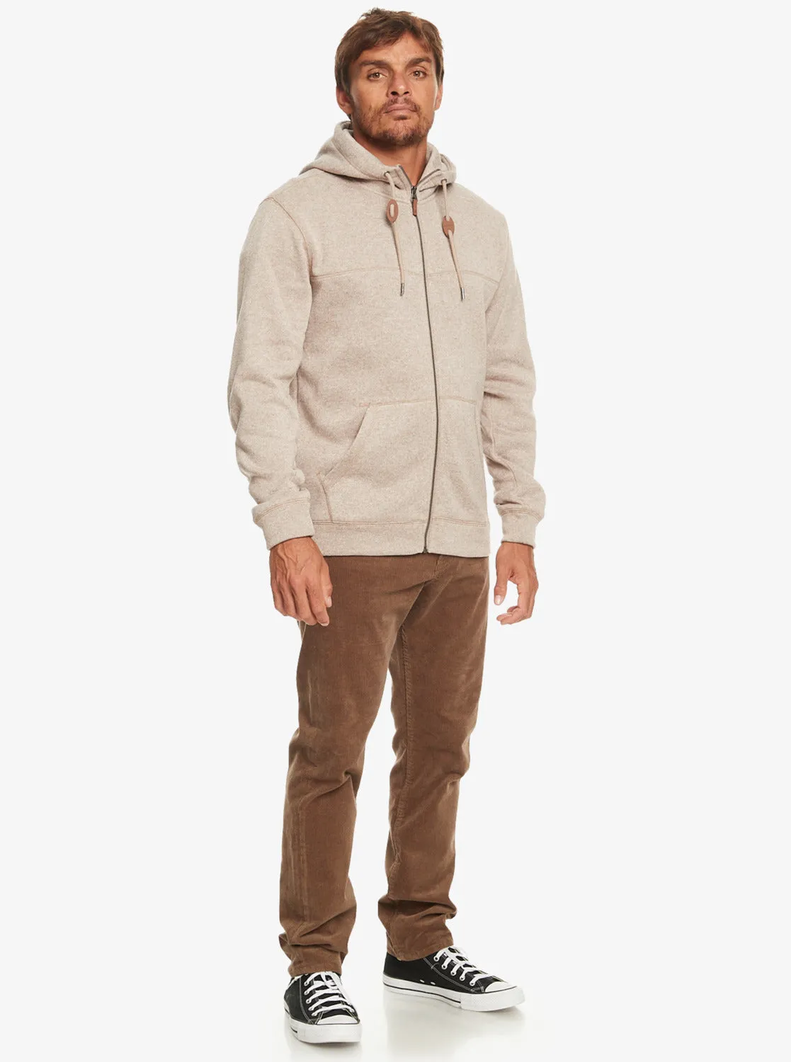 Keller Zip-Up Hoodie - Goat Heather sold by Quiksilver product image thumbnail 4