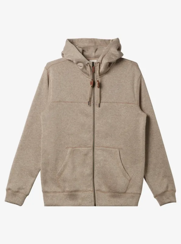 Keller Zip-Up Hoodie - Goat Heather sold by Quiksilver