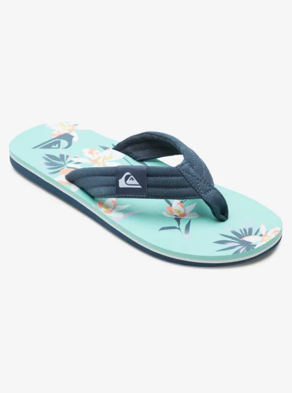 Molokai Layback Sandals - Blue/Blue/Green sold by Quiksilver