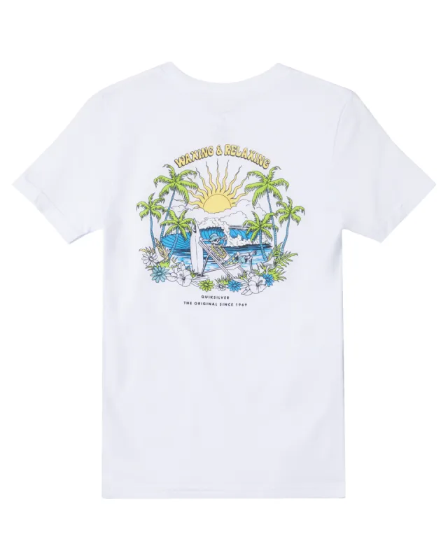 Boys 8-16 Wax And Relax T-Shirt - White made by Quiksilver