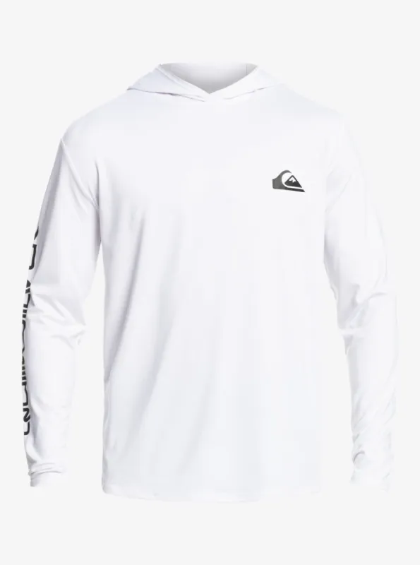 Omni Session UPF 50 Hooded Long Sleeve Surf Tee - White sold by Quiksilver