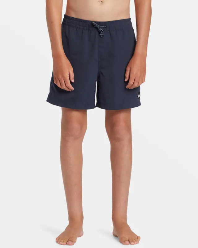 Boys 8-16 Everyday Solid 14" Swim Trunks - Dark Navy sold by Quiksilver