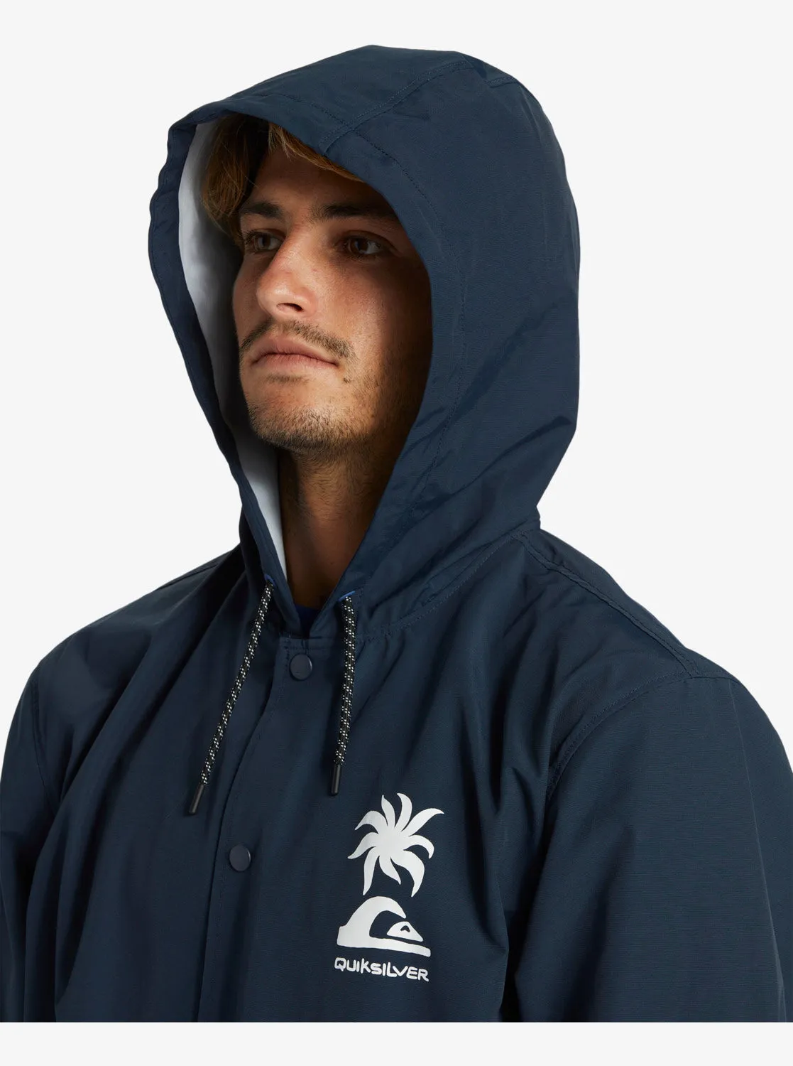 Rain Cloud Hooded Coach Track Jacket - Dark Navy sold by Quiksilver product image thumbnail 5