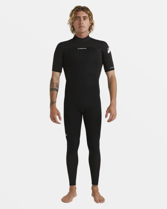 2/2mm Prologue Short Sleeve Back Zip Spring Suit - Black sold by Quiksilver