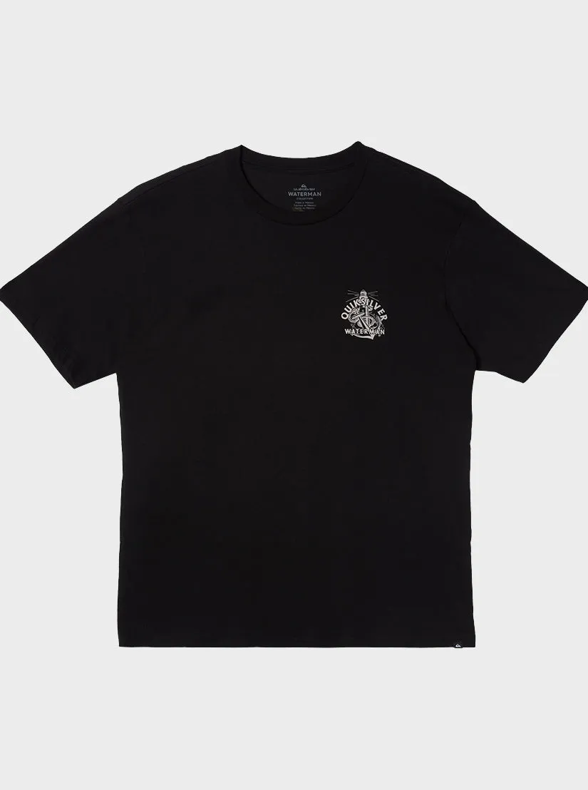 Waterman Anchors Away T-Shirt - Black sold by Quiksilver product image thumbnail 2