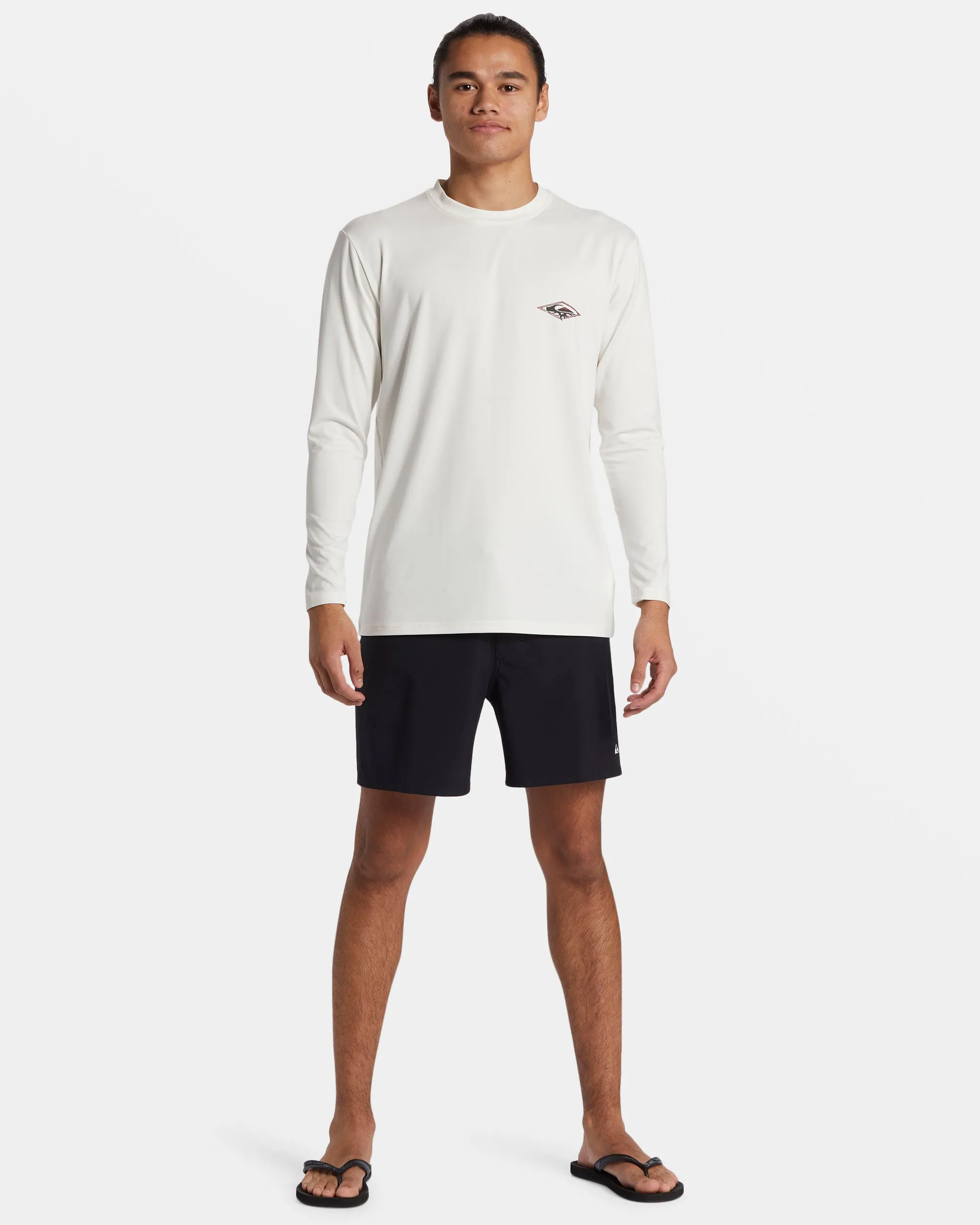 Everyday Long Sleeve Surf Tee - Snow White sold by Quiksilver product image thumbnail 3