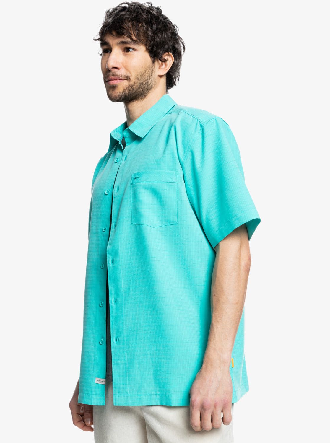 Waterman Centinela Premium Anti-Wrinkle Shirt - Blue Turquiose Centinella sold by Quiksilver product image thumbnail 4