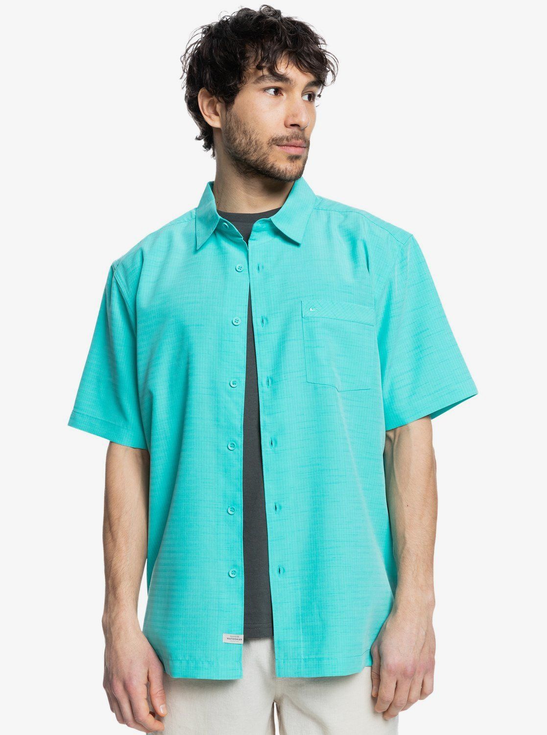 Waterman Centinela Premium Anti-Wrinkle Shirt - Blue Turquiose Centinella sold by Quiksilver product image thumbnail 3
