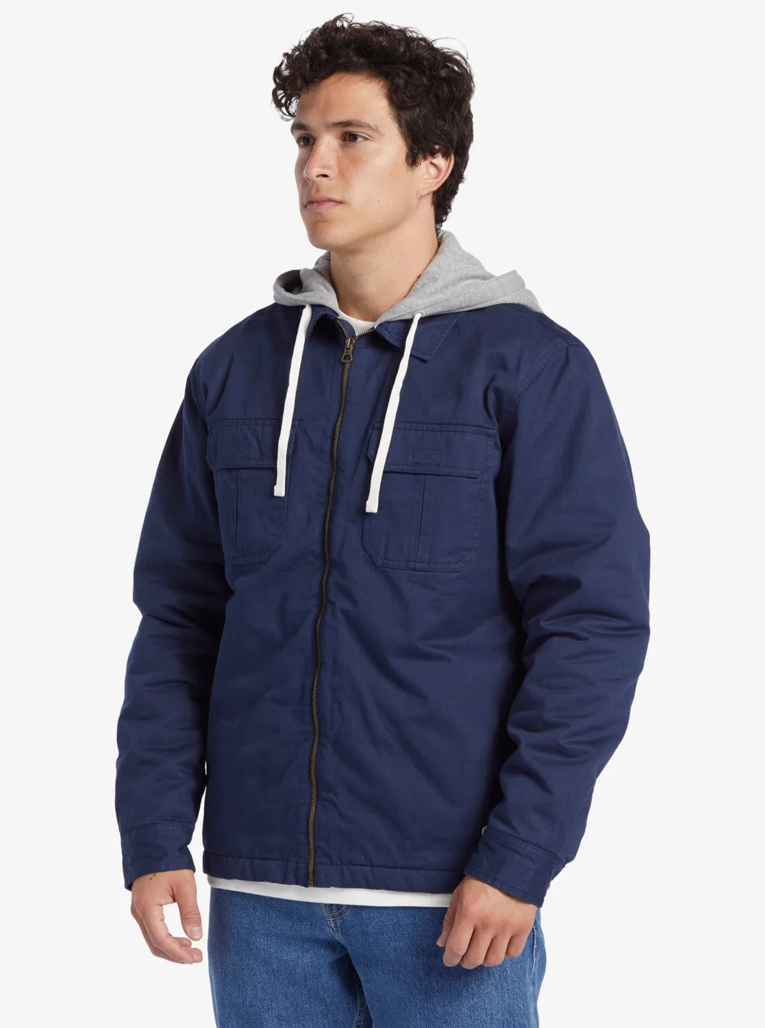 New Aitor Hooded Jacket - Naval Academy sold by Quiksilver product image thumbnail 4