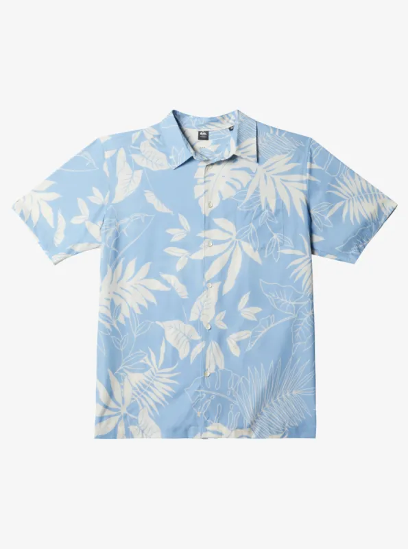 Waterman Last Island Short Sleeve Shirt - Dusk Blue Last Island sold by Quiksilver