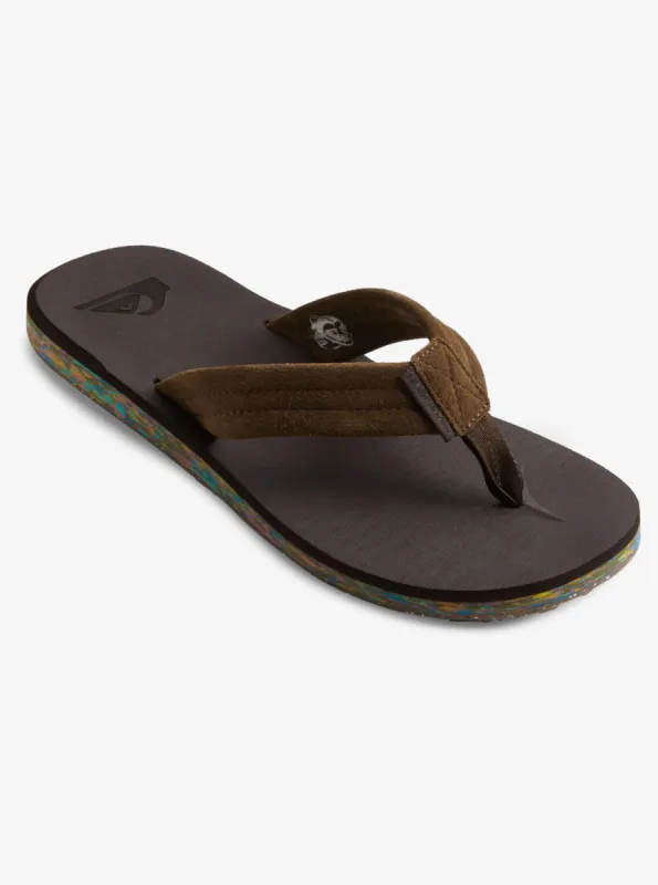 Carver Suede Recycled Sandals - Brown 2 sold by Quiksilver