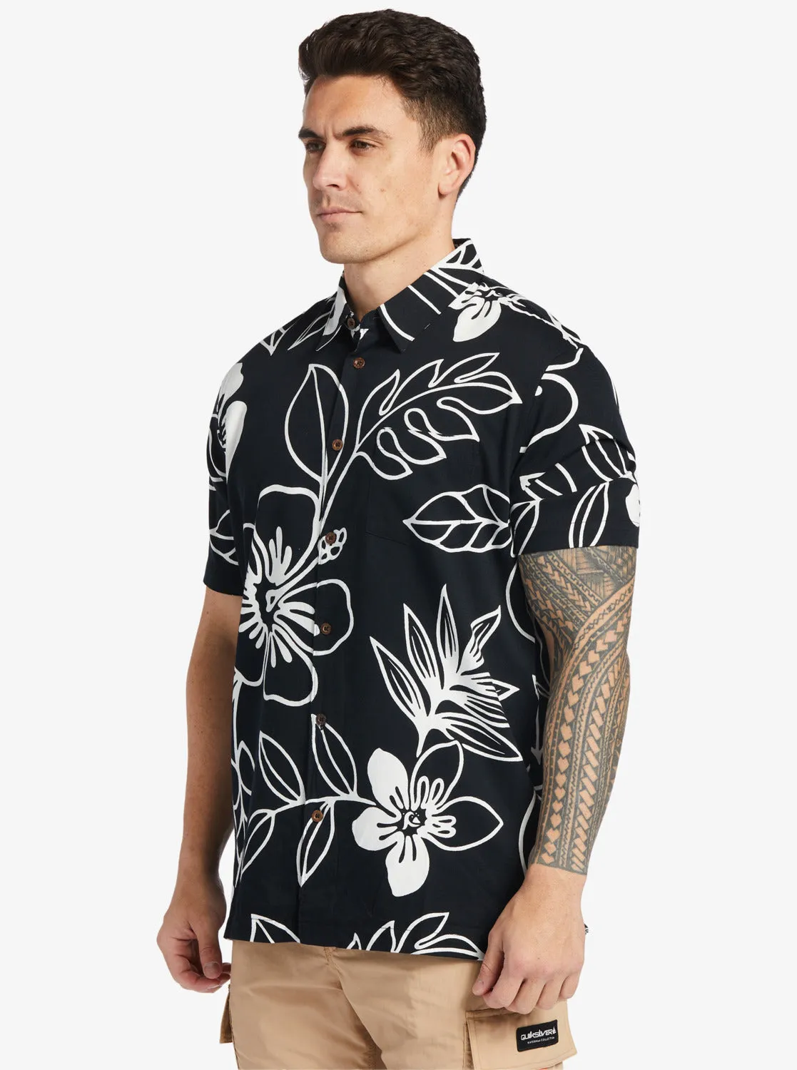 Waterman Cruise Town Woven Shirt - Black Cruise Town sold by Quiksilver product image thumbnail 4