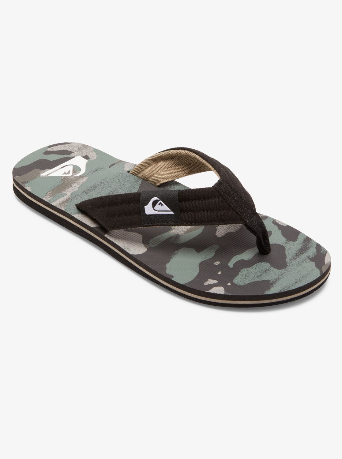 Molokai Layback Sandals For Men - Black/Green/Black sold by Quiksilver