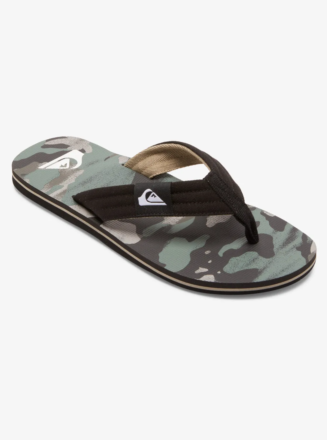 Molokai Layback Sandals - Black/Green/Black sold by Quiksilver