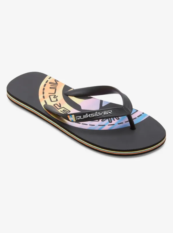 Molokai Art Ii Sandals - Black/Black/Orange sold by Quiksilver