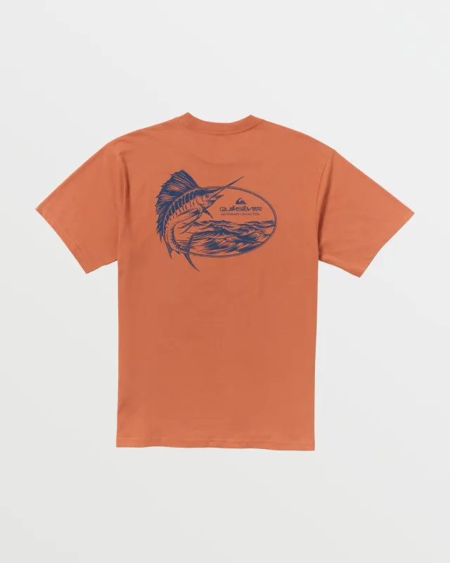 Waterman Gamer T-Shirt - Mango sold by Quiksilver