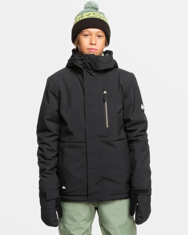Boys 8-16 Mission Solid Insulated Snow Jacket - True Black sold by Quiksilver