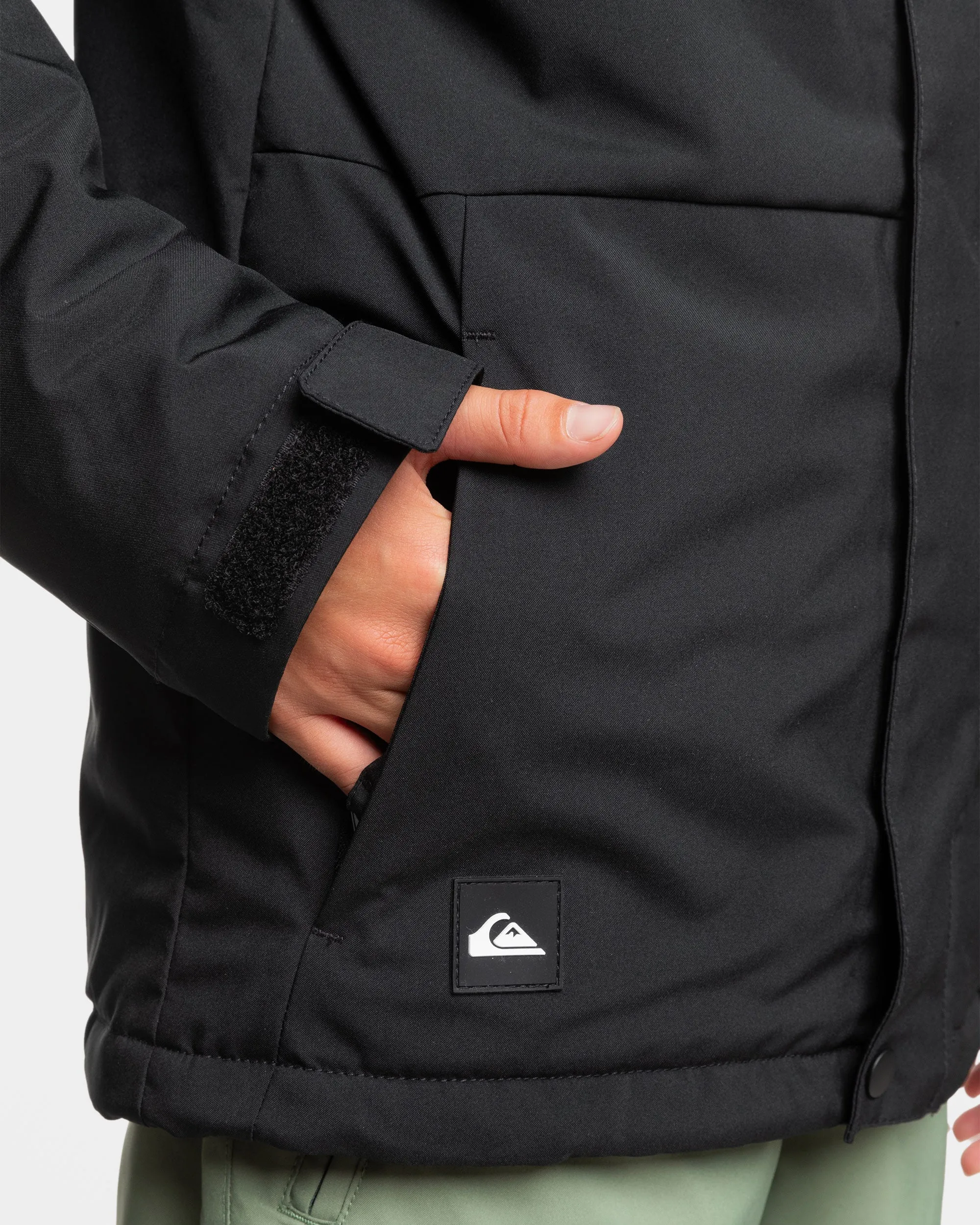 Boys 8-16 Mission Solid Insulated Snow Jacket - True Black sold by Quiksilver product image thumbnail 5
