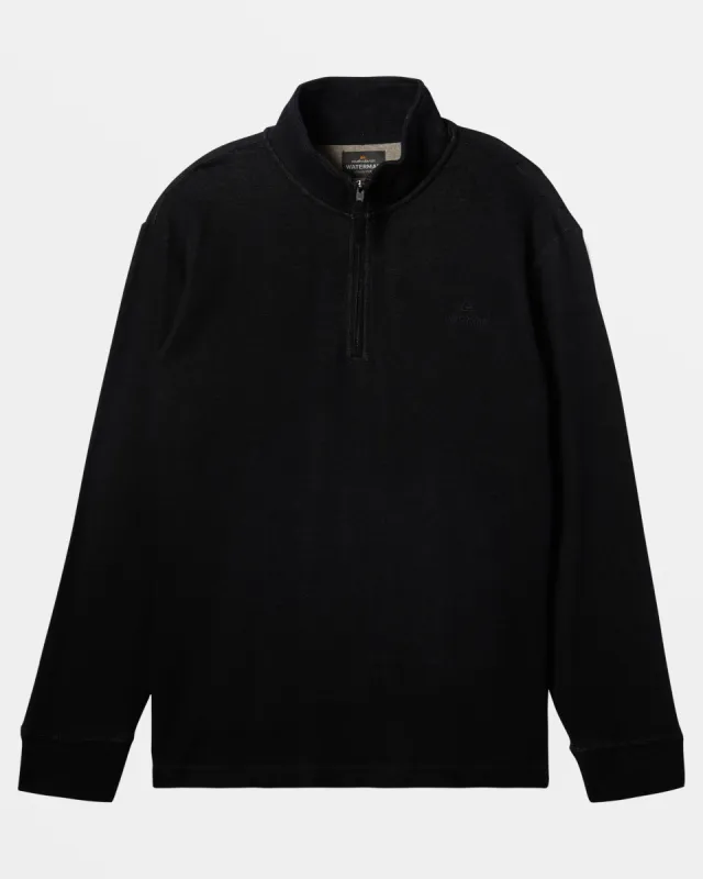 Waterman Playa Clipper Half-Zip Sweatshirt - Black sold by Quiksilver