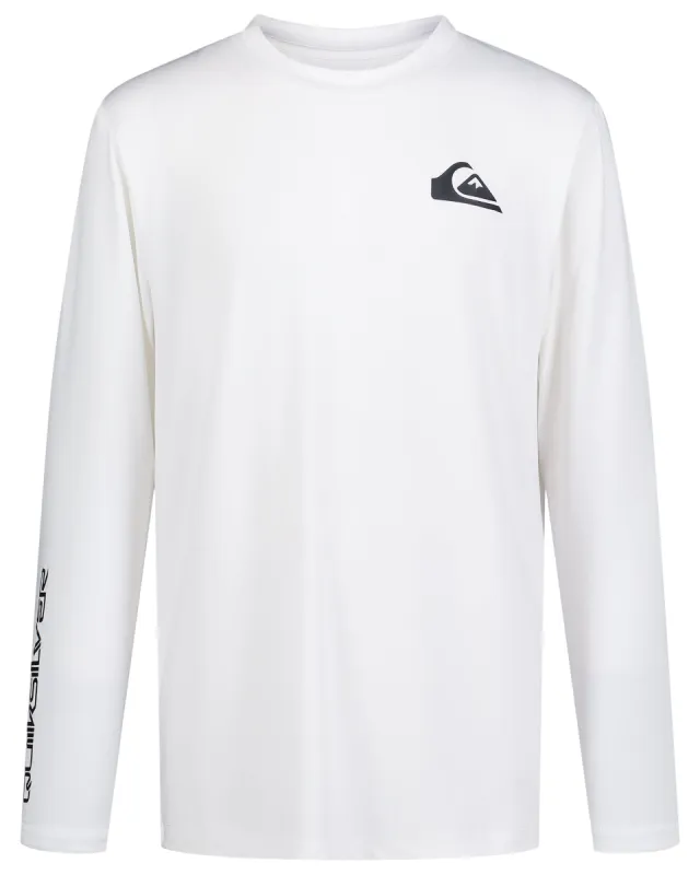 Boys 8-16 Everyday Long Sleeve Surf Tee - White sold by Quiksilver