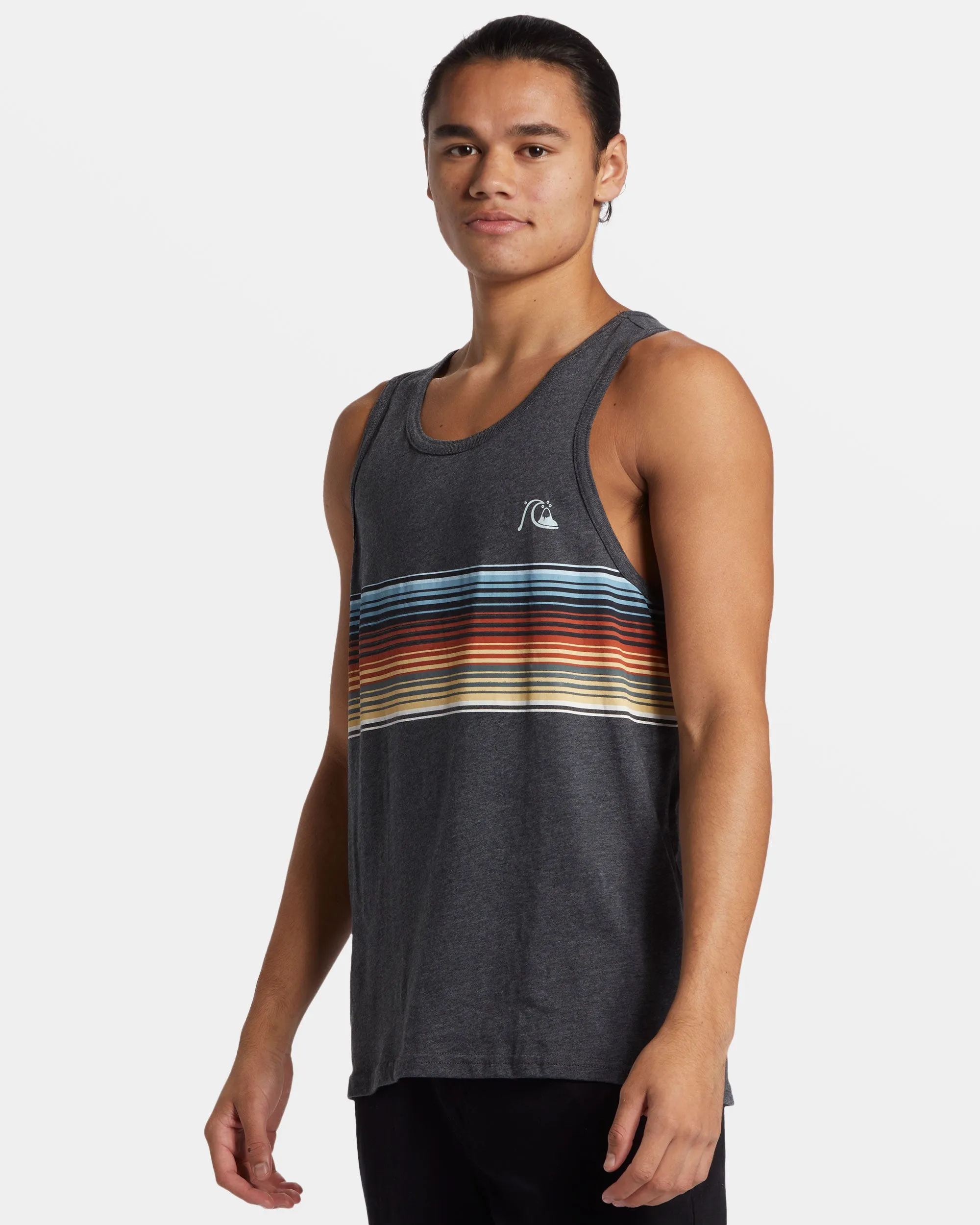 Swell Vision Tank T-Shirt - Charcoal Heather sold by Quiksilver product image thumbnail 4