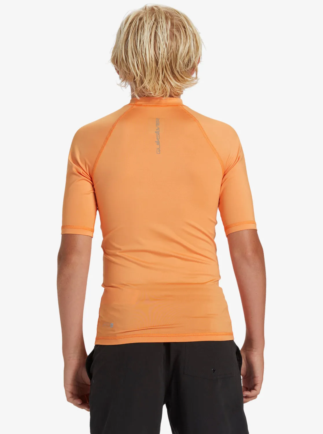 Boys 8-16 Everyday UPF 50 Short Sleeve Rashguard - Tangerine sold by Quiksilver product image thumbnail 2